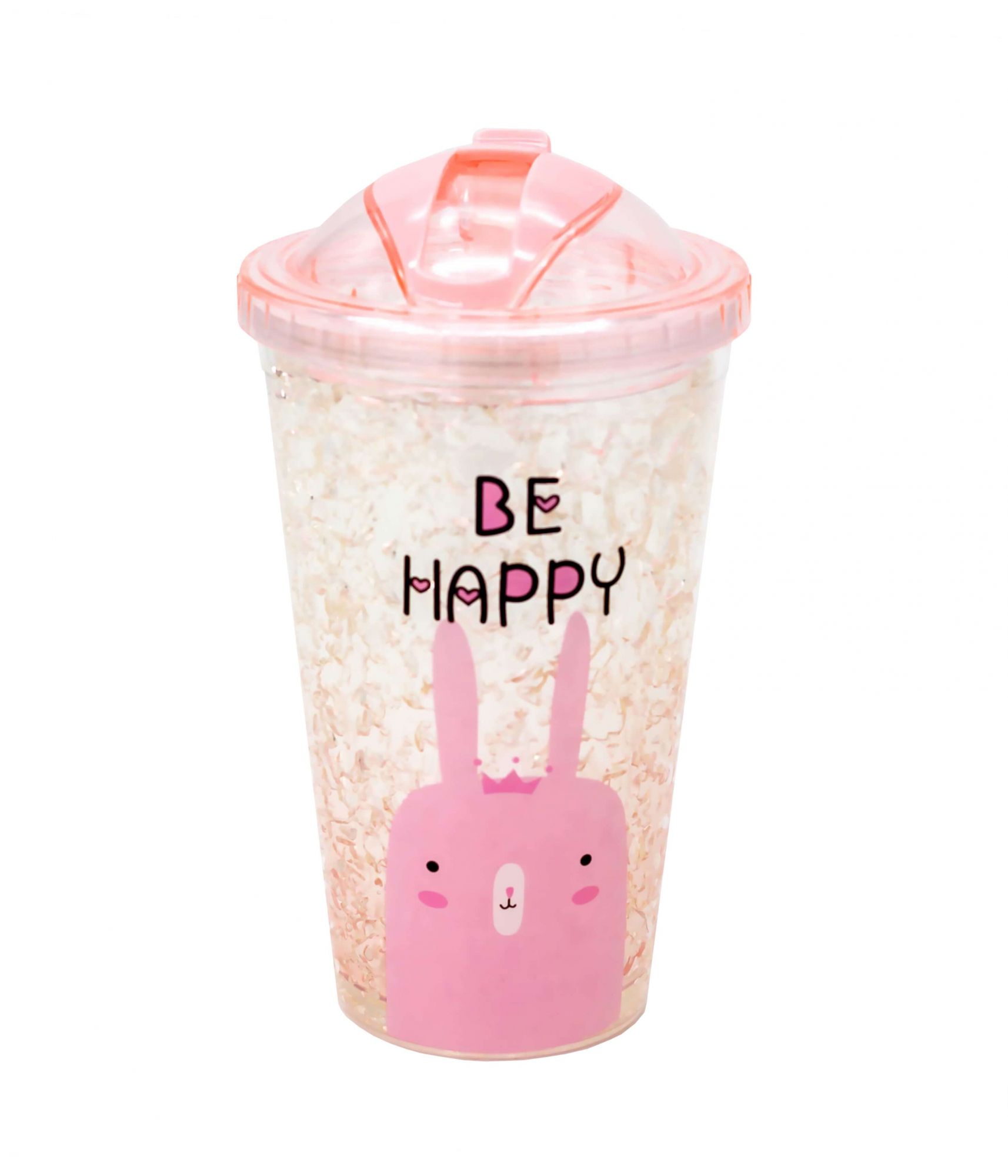 тамблер "be happy, rabbit" в Краснодаре