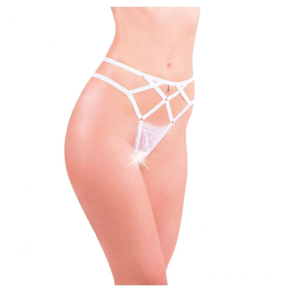 Эротическое стринги с доступом flirton 2845-1 белые в Краснодаре