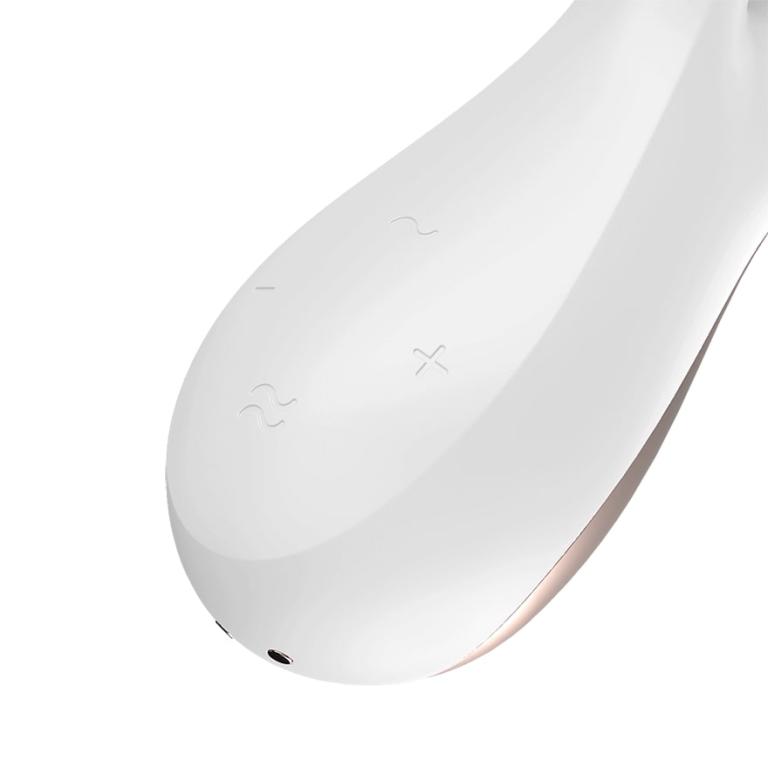 вибромассажер satisfyer mono flexс возможностью управления через приложение - белый в Краснодаре