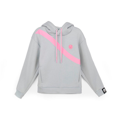 Худи Pink Rabbit мега оверсайз, серый, XS/S