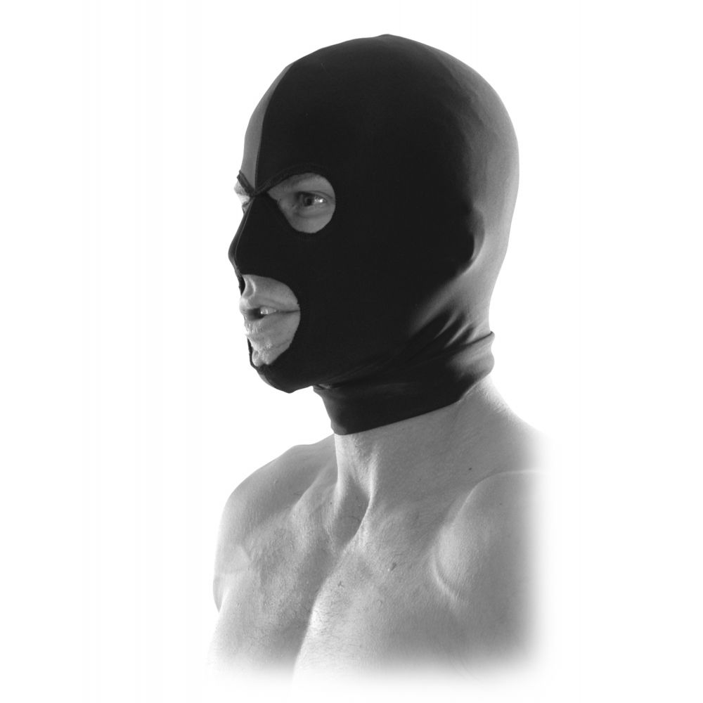маска из спандекса pipedream spandex hood, черная в Краснодаре