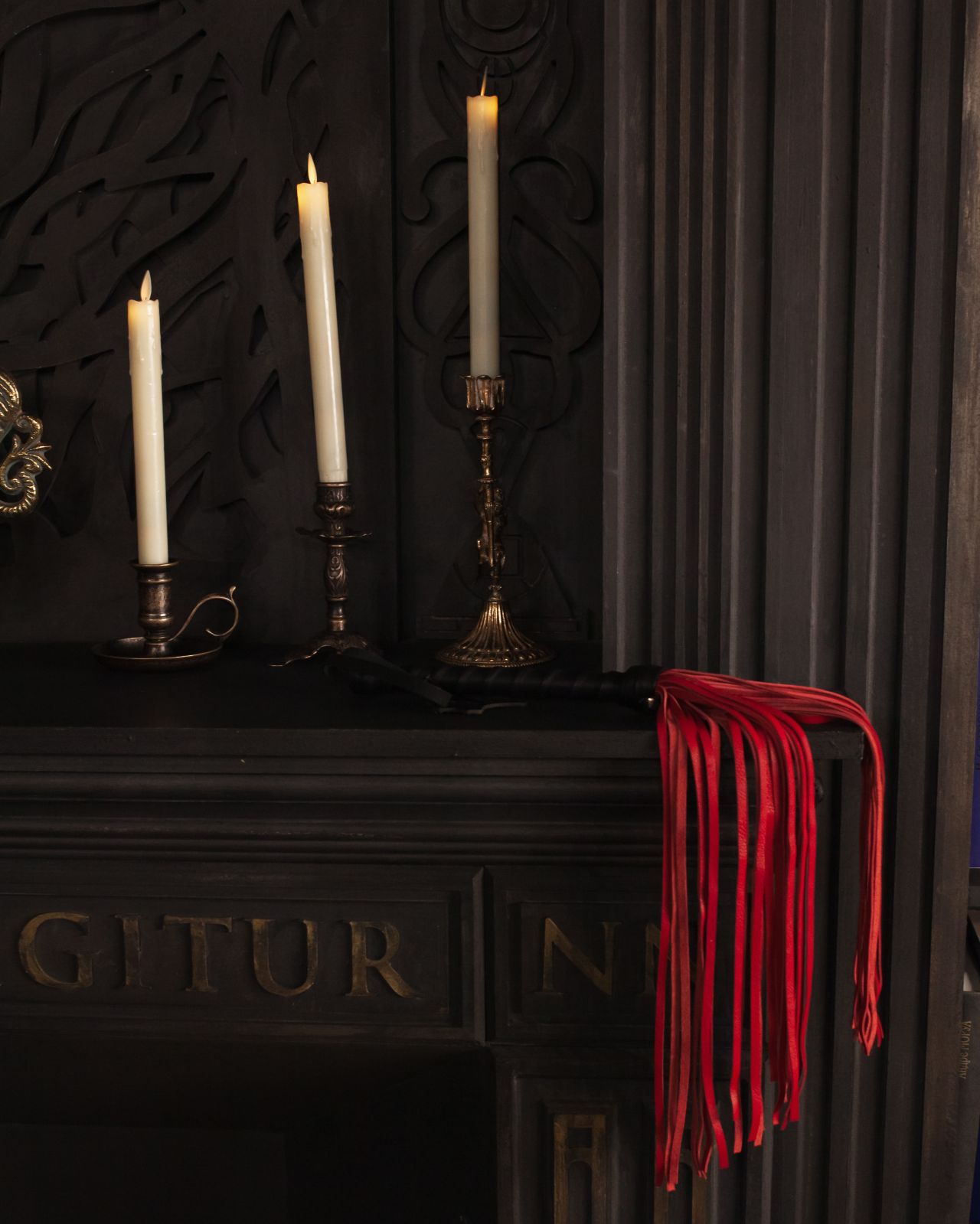 плеть scandal из натуральной кожи (black&red) в Краснодаре