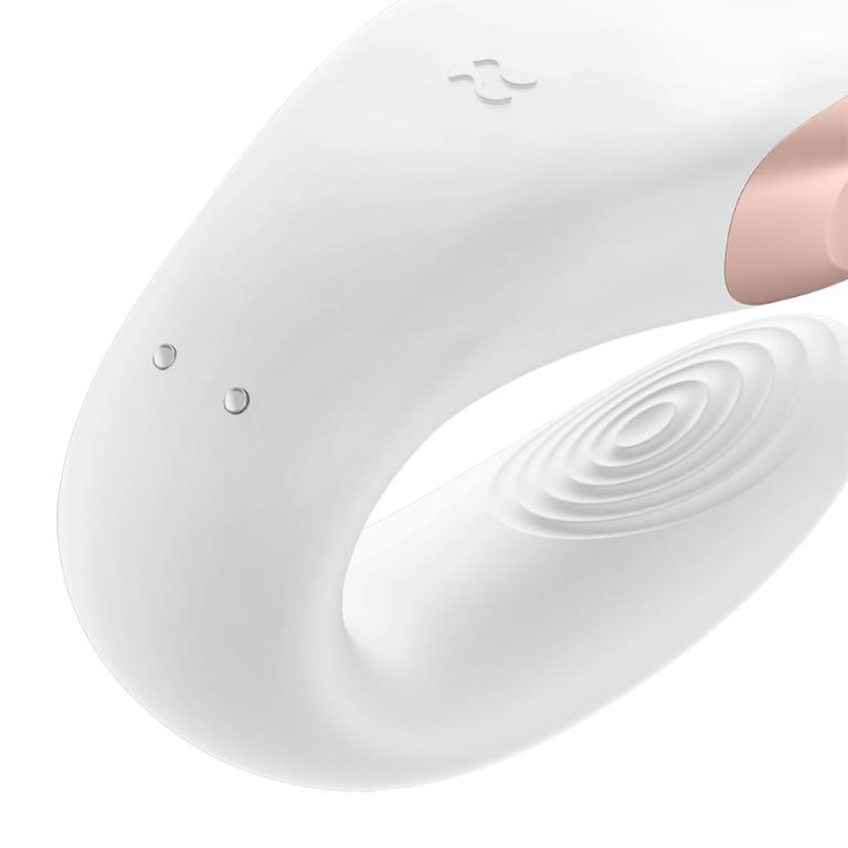 парный вибратор satisfyer double love с возможностью управления через пульт и приложение (белый) в Краснодаре