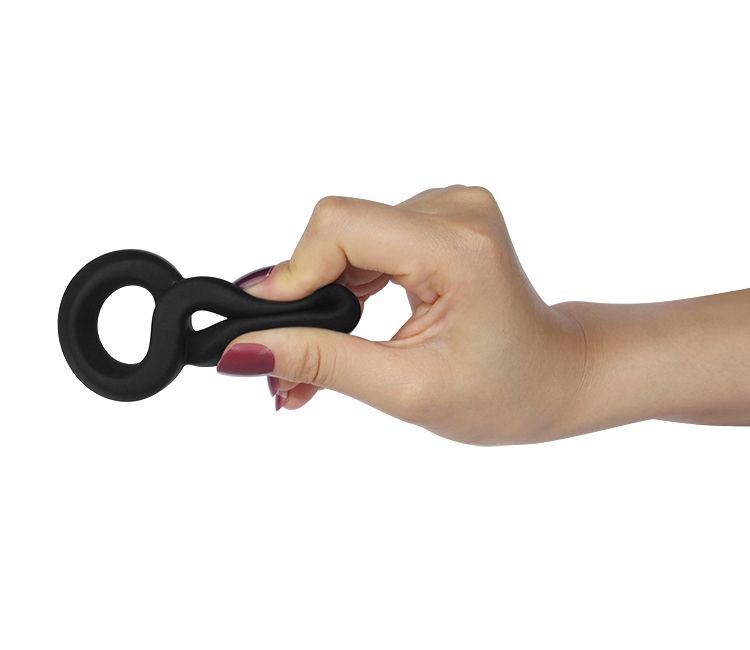 кольцо эрекционное двойное lovetoy x-basic, черное в Краснодаре