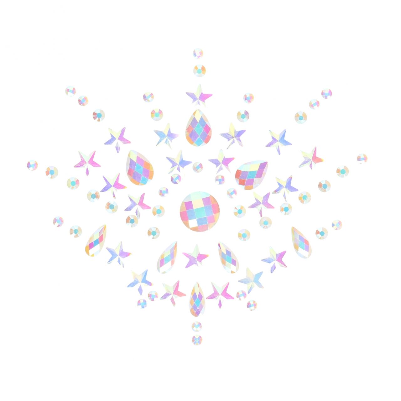 декоративное украшение (камни) на клеевой основе body jewelry stickers - chest - glow in the dark - в Краснодаре