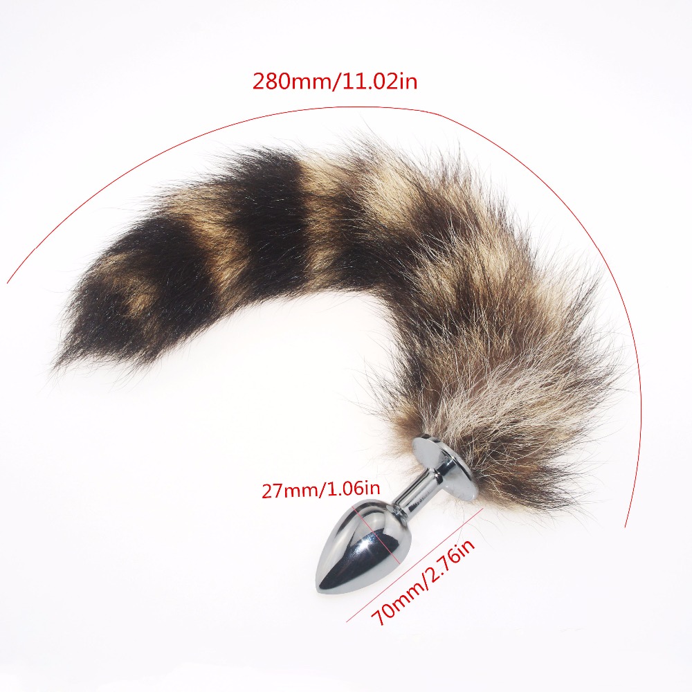 пробка металлическая с полосатым хвостом размер s 47153-mm в Краснодаре