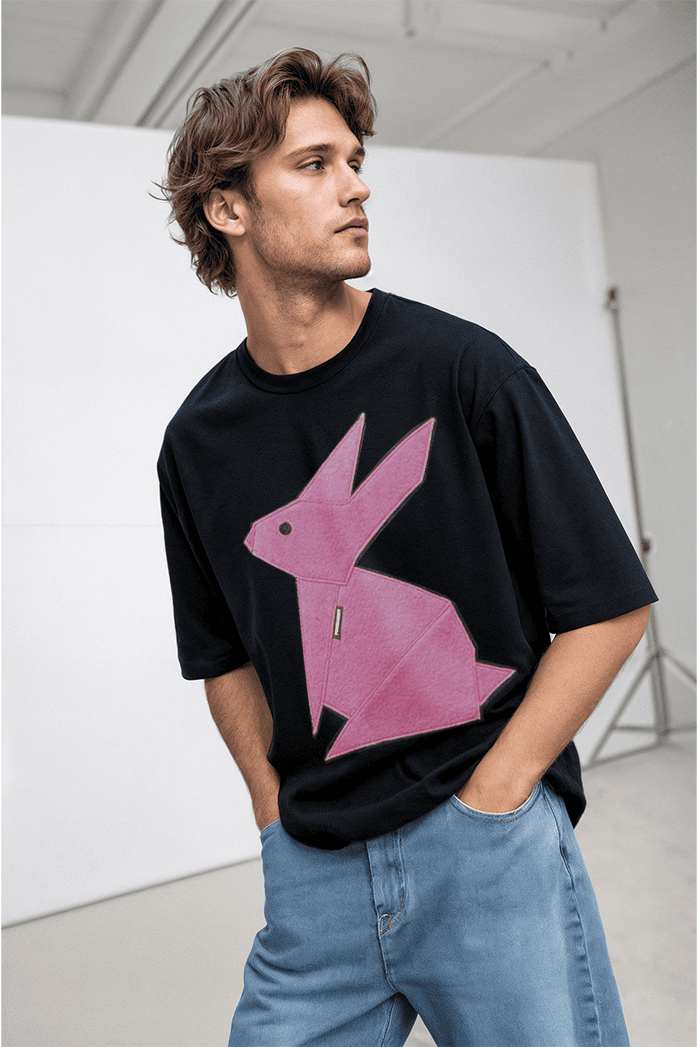 Футболка-блузка из футера ONESIZE, черная