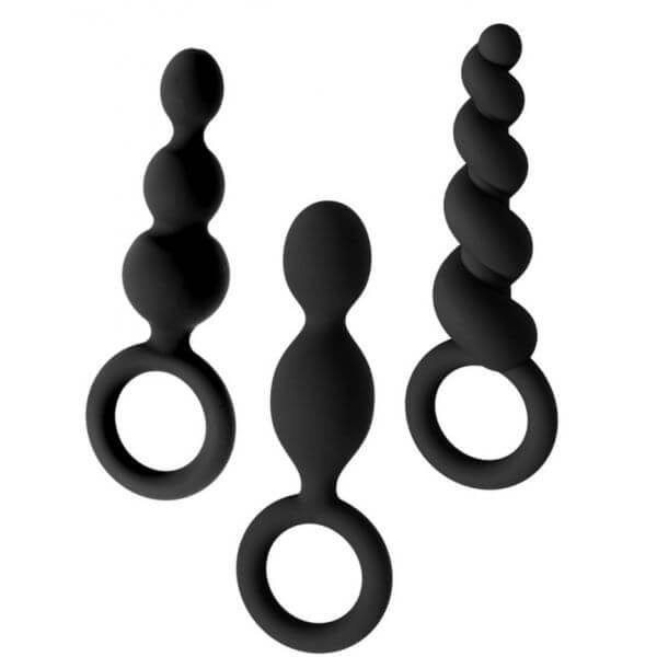 набор из трёх стимуляторов satisfyer booty call, чёрные в Краснодаре