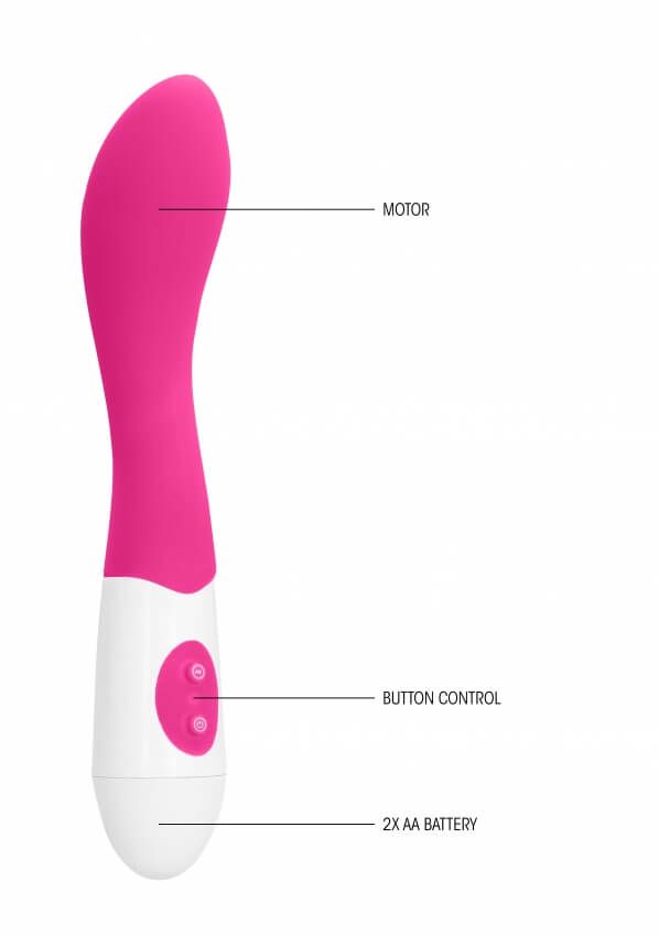 вибромассажер изогнутый bend vibrator, розовый в Краснодаре