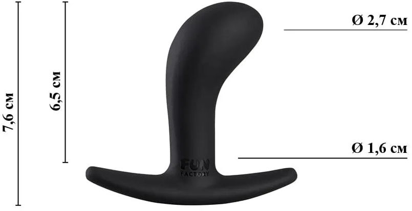 анальная пробка ff bootie small, черная. 24908 в Краснодаре