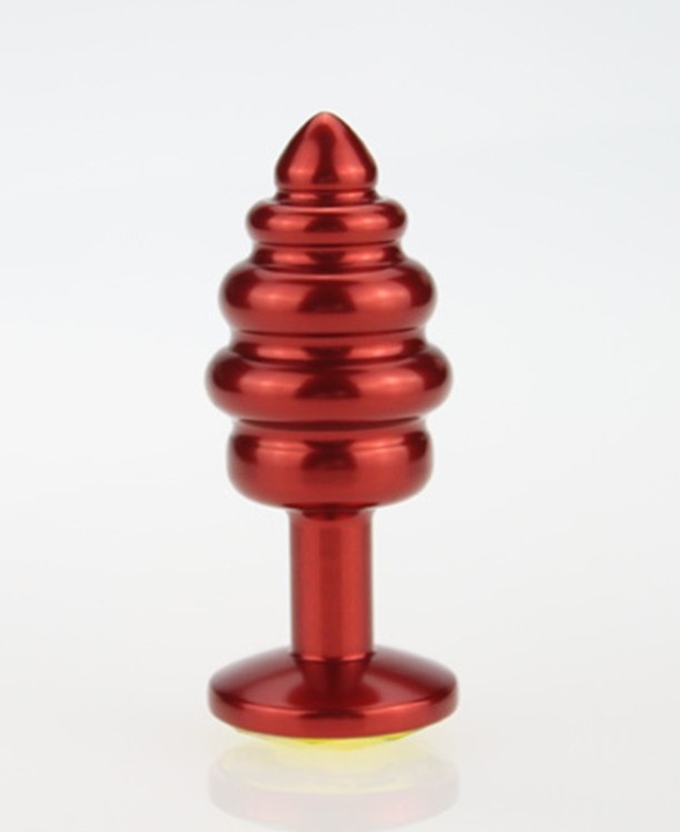 пробка металл 7,3х2,9см фигурная красная розовый страз 47426-mm в Краснодаре