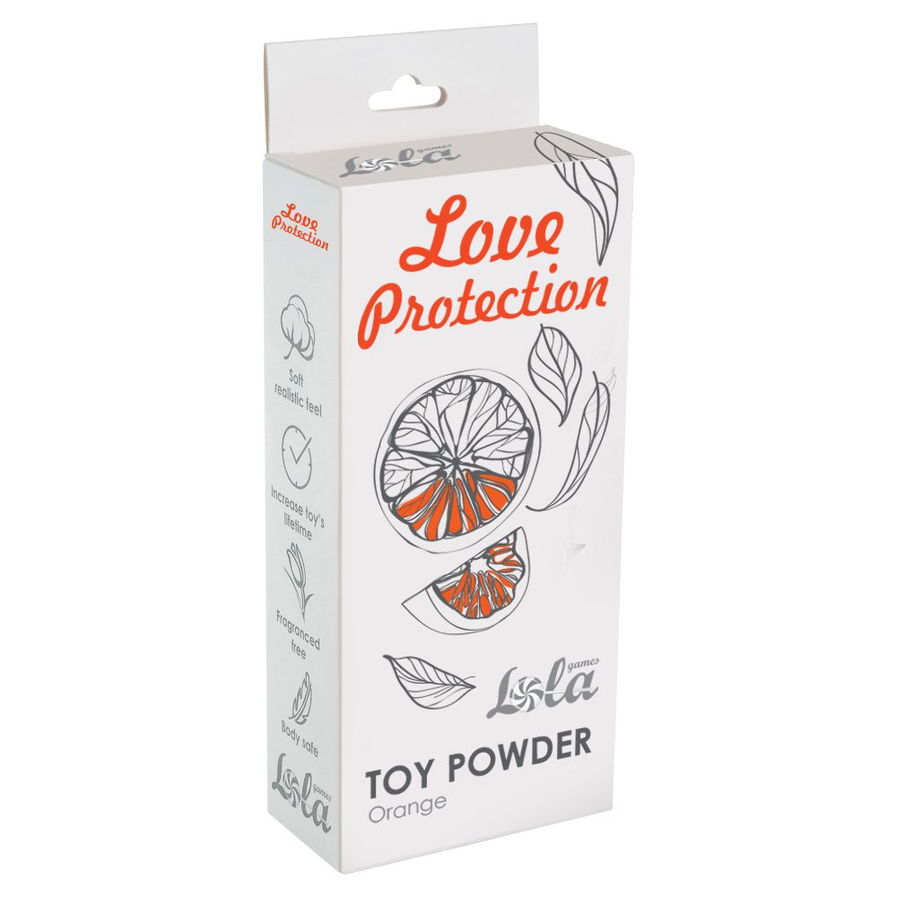 пудра для игрушек ароматизированная love protection orange 30g 1829-01lola в Краснодаре