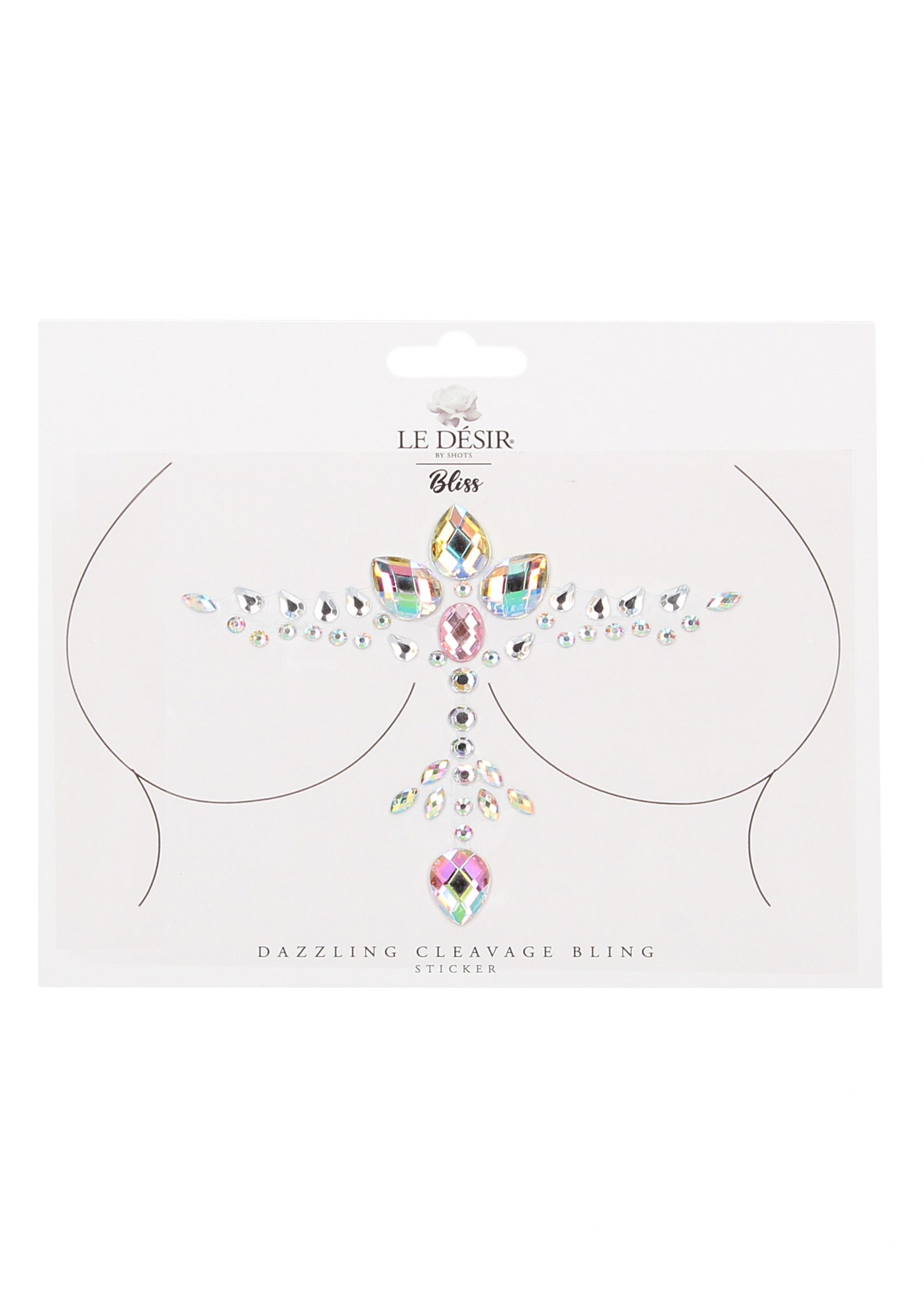 Стикер - наклейка Dazzling Cleavage  Bling Sticker