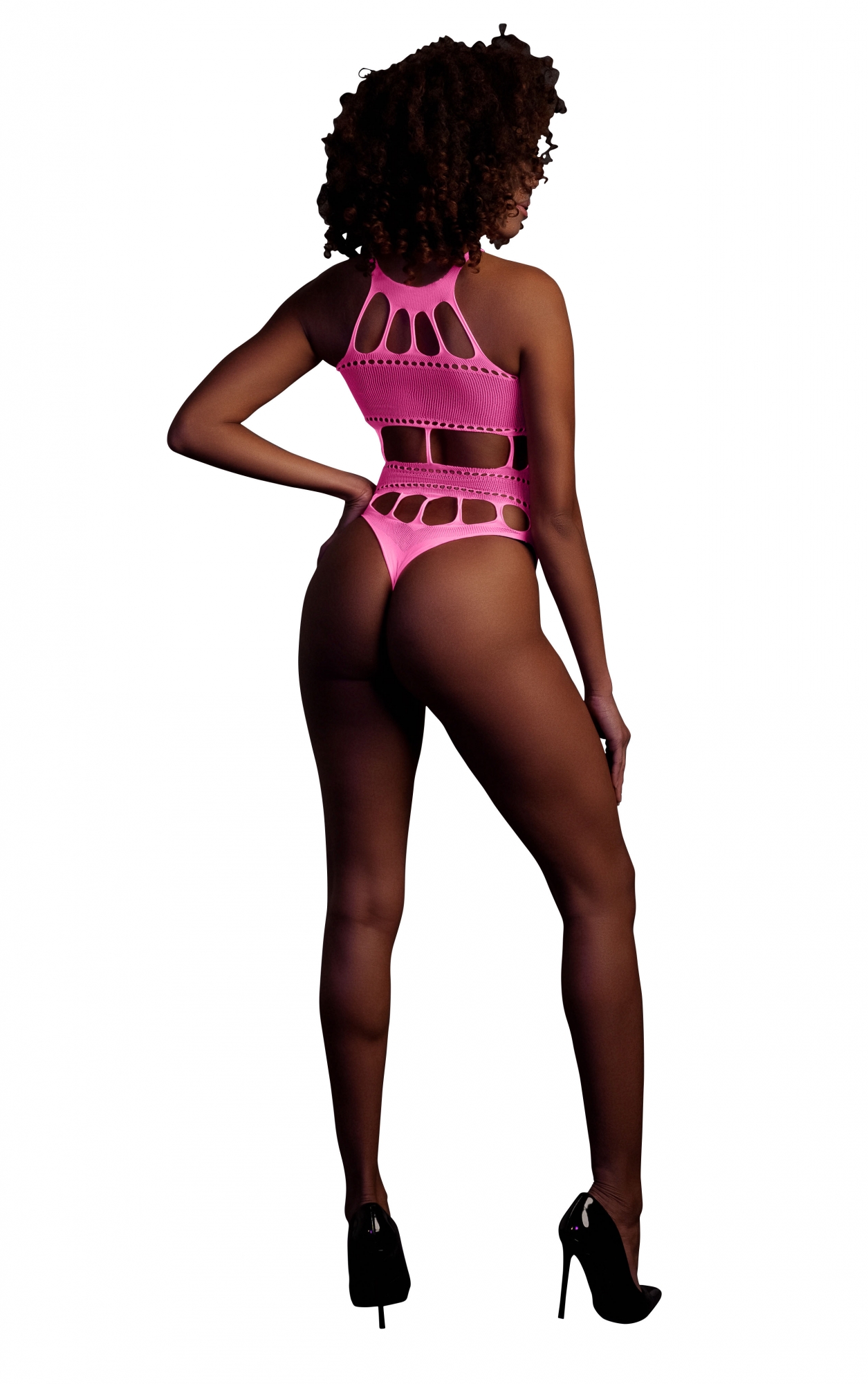 Эротическое боди with grecian neckline - neon pink - xs/xl в Краснодаре