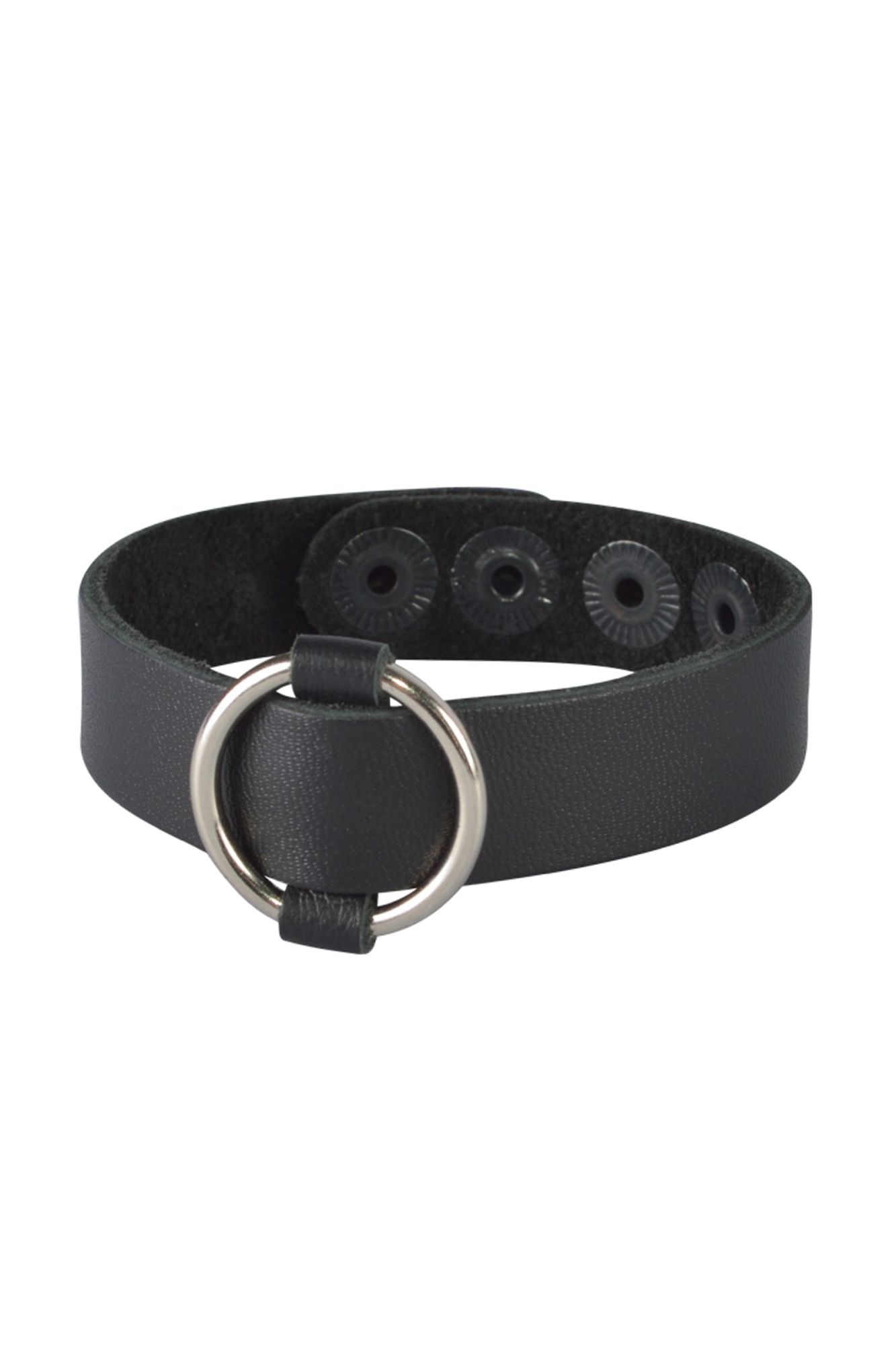 браслет sitabella-бдсм, кожа, черный, 21 см в Краснодаре