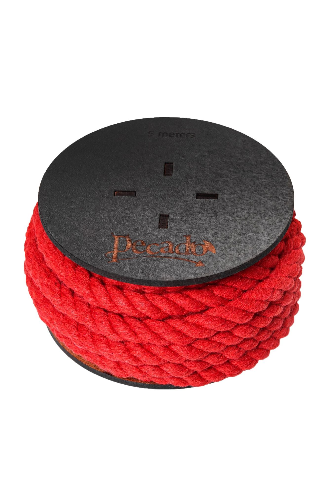 веревка для шибари pecado bdsm, на катушке, хлопок, красная, 5 м в Краснодаре