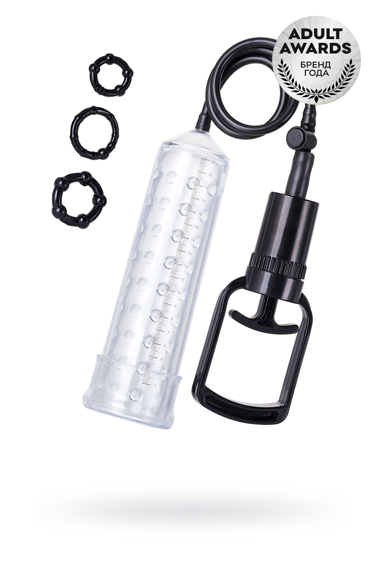 помпа для пениса toyfa a-toys, tpe, прозрачный, 23,5 см в Краснодаре
