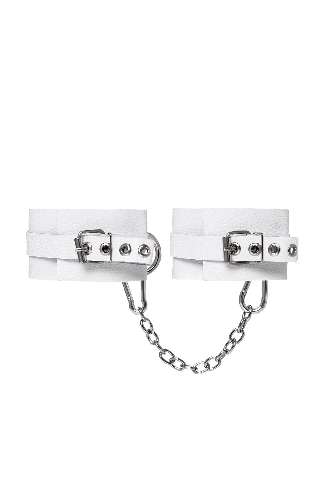 оковы pecado bdsm, мягкие с люверсами, натуральная кожа, белые в Краснодаре