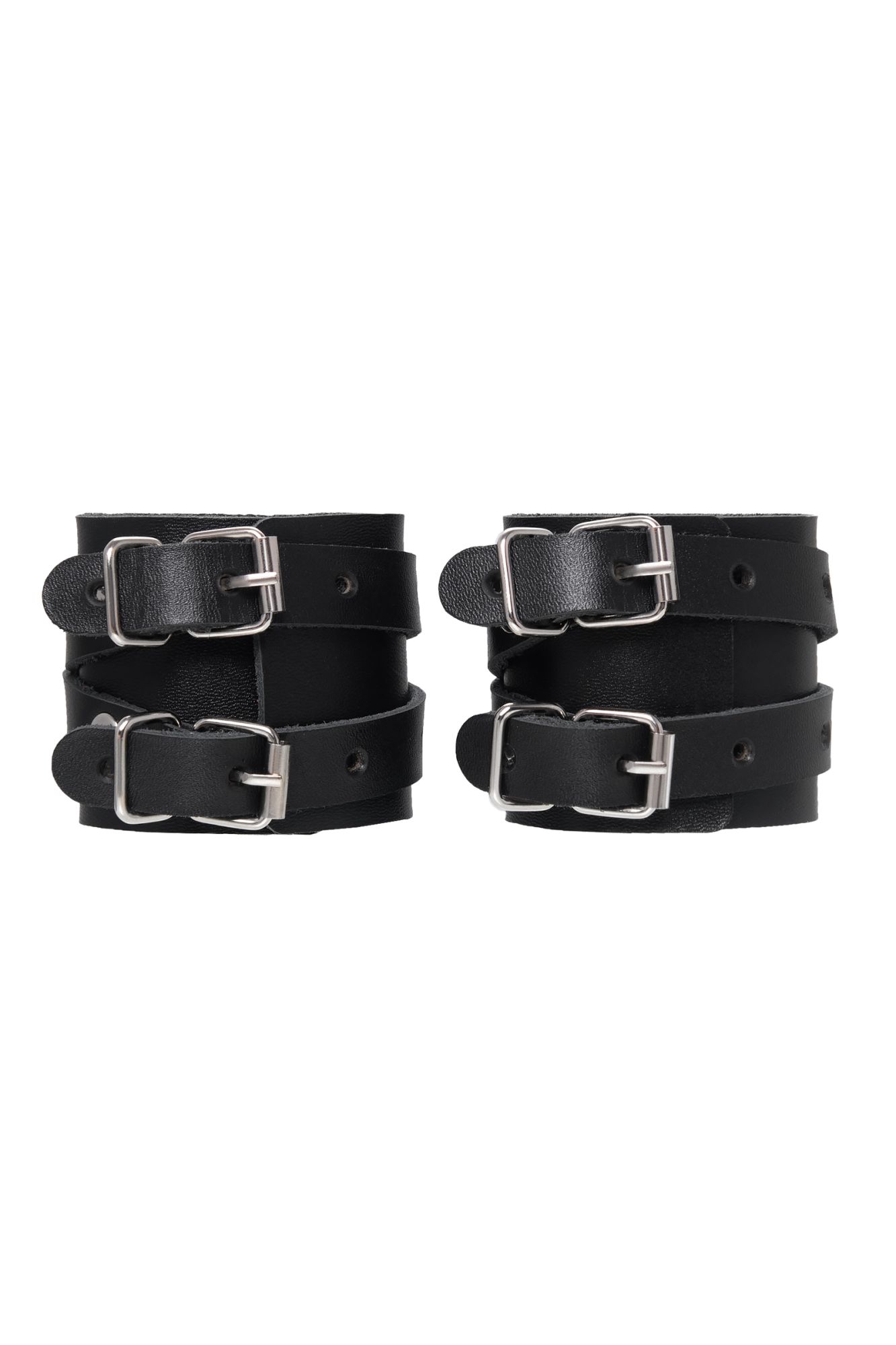 наручники pecado bdsm, с двумя перекрёстными ремешками, оригинальная сцепка, натуральная кожа в Краснодаре