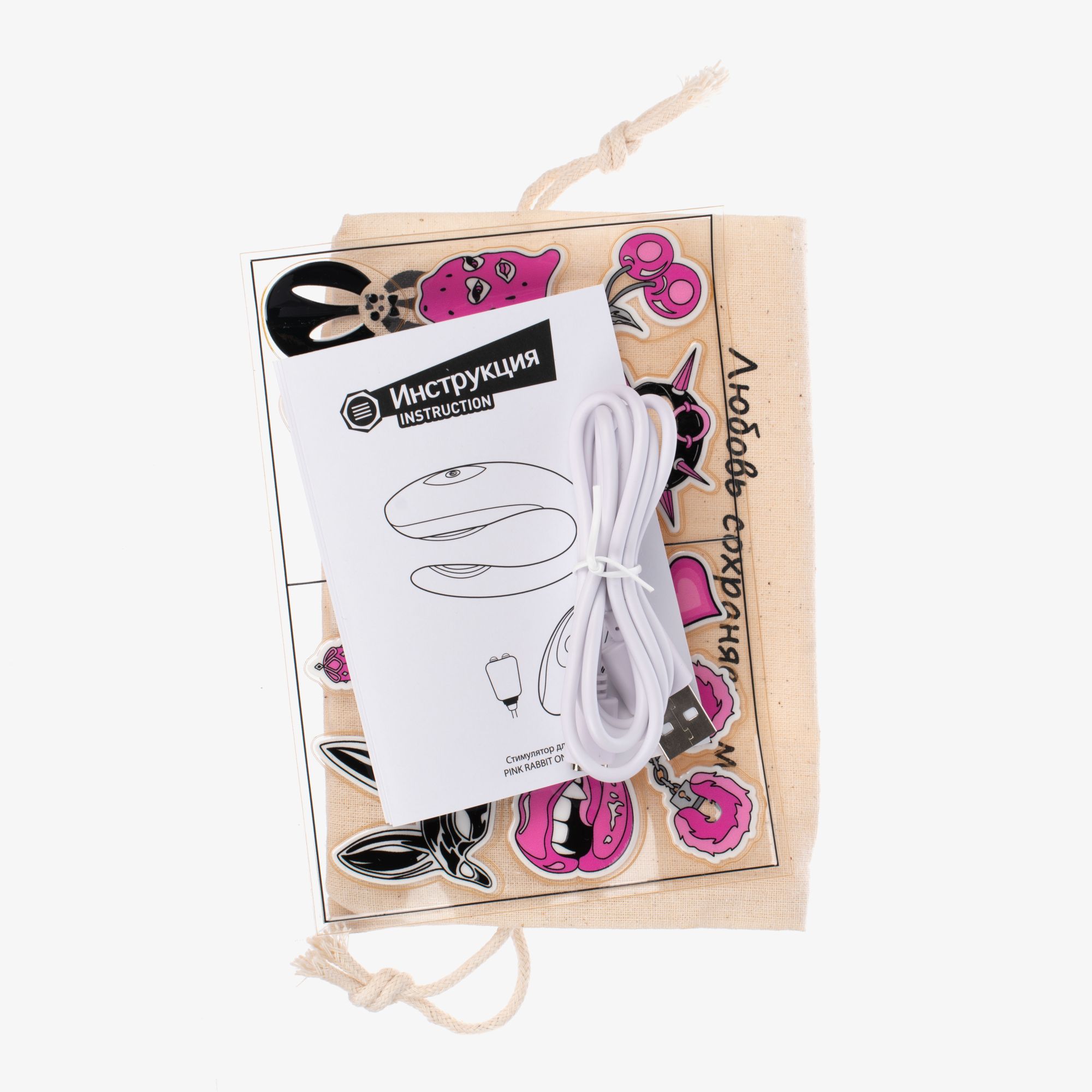 стимулятор для пар pinkrabbit only two, розовый в Краснодаре