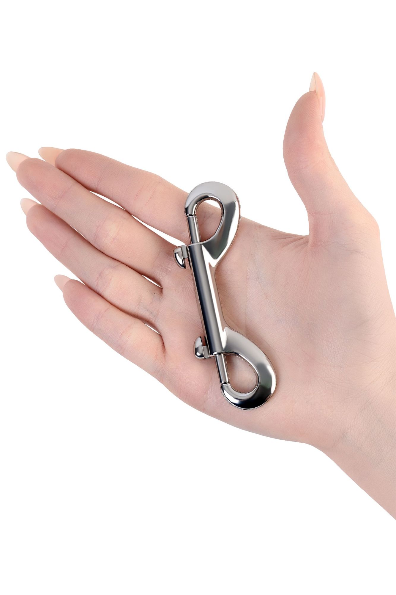 карабин двусторонний toyfa metal, металл, серебряный, 9 см в Краснодаре