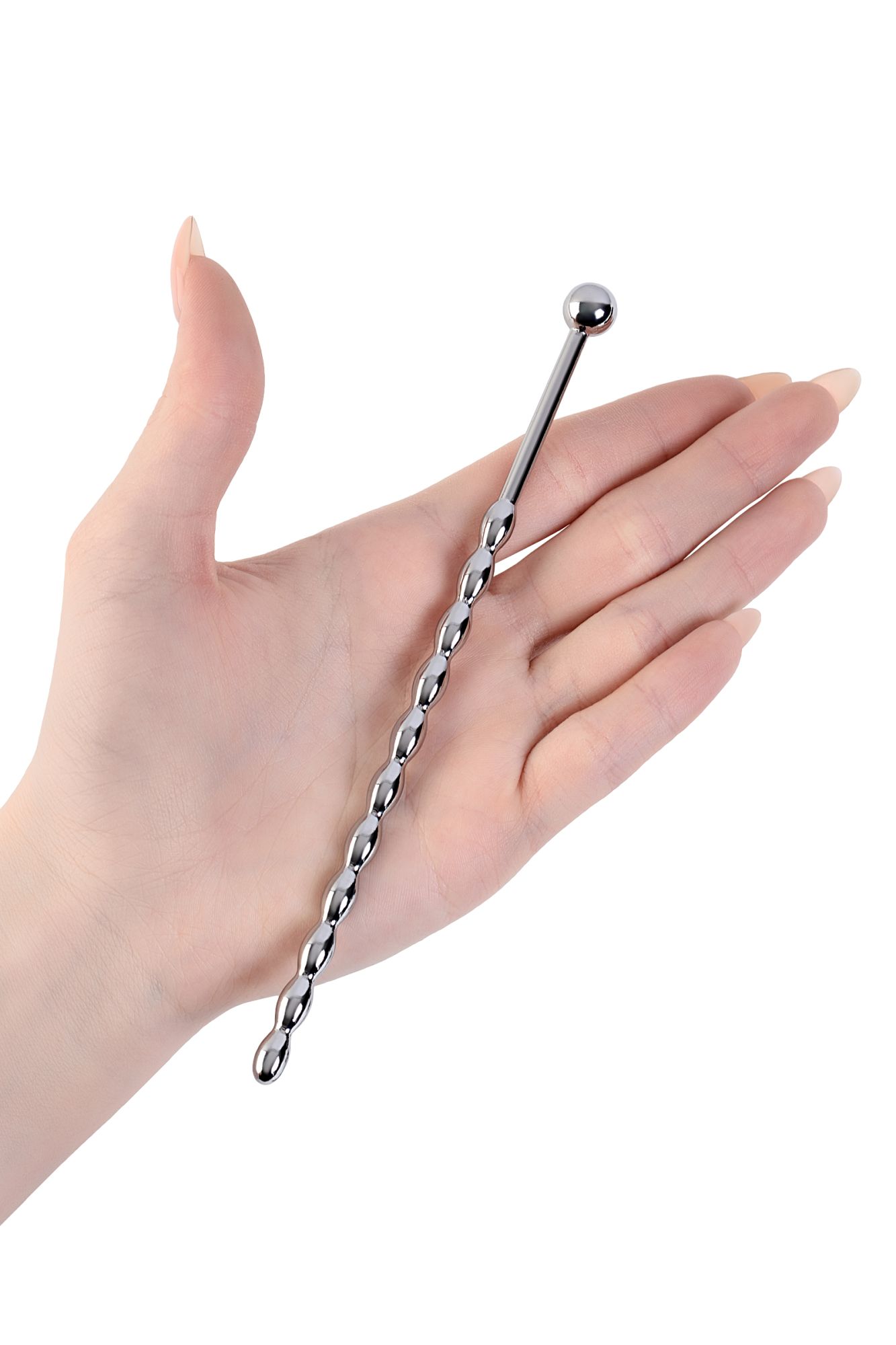 уретральный плаг-косичка metal by toyfa длинный, серебряный в Краснодаре