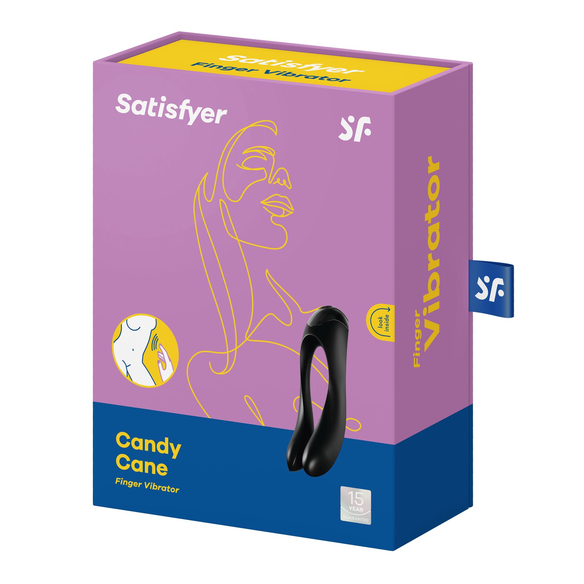 универсальный пальчиковый вибратор satisfyer candy cane black 004136sa в Краснодаре