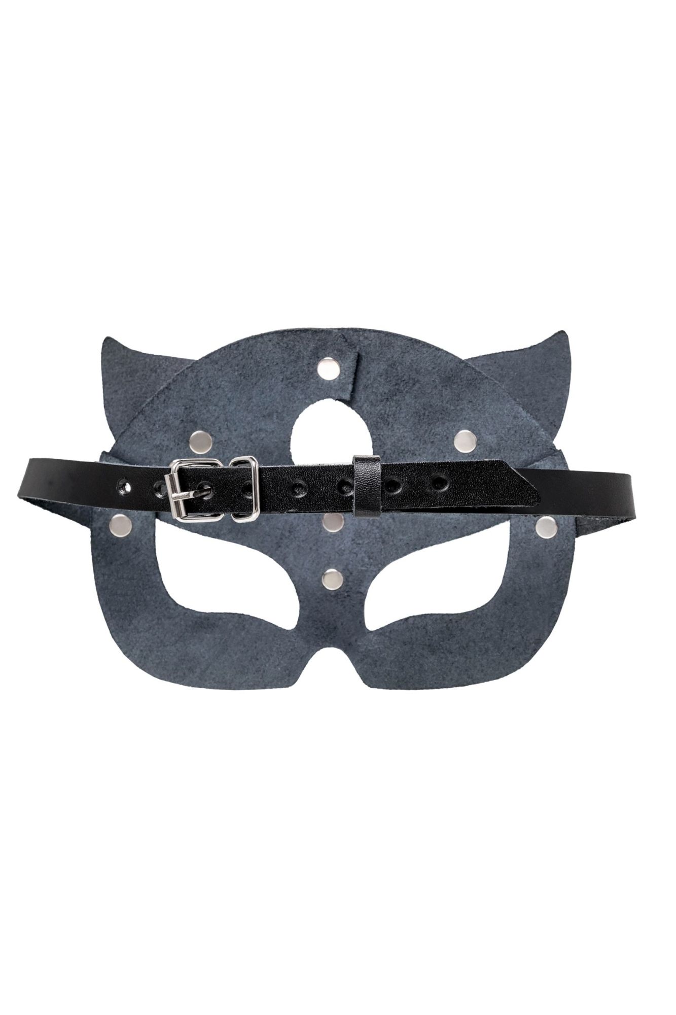 маска кошки pecado bdsm, рельефная, натуральная кожа, чёрная в Краснодаре