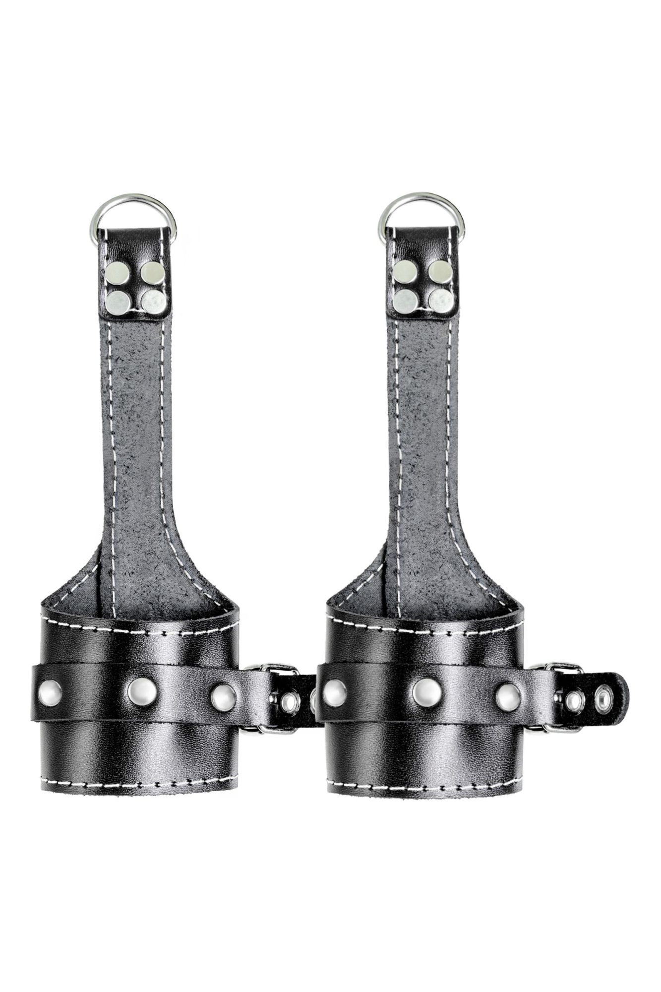 подвес pecado bdsm, «мягкий» с белой строчкой, натуральная кожа, чёрный в Краснодаре