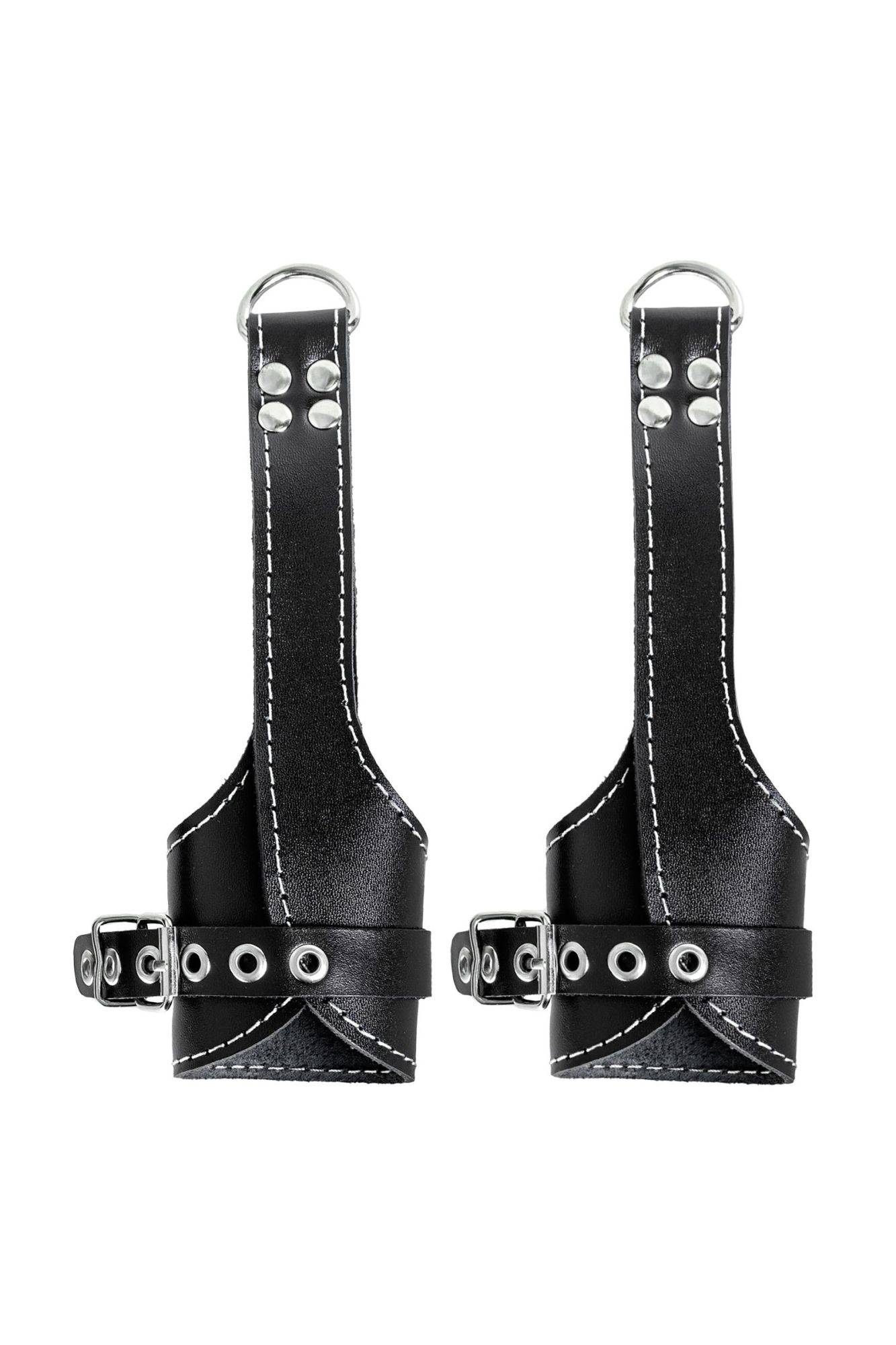 подвес pecado bdsm, «мягкий» с белой строчкой, натуральная кожа, чёрный в Краснодаре