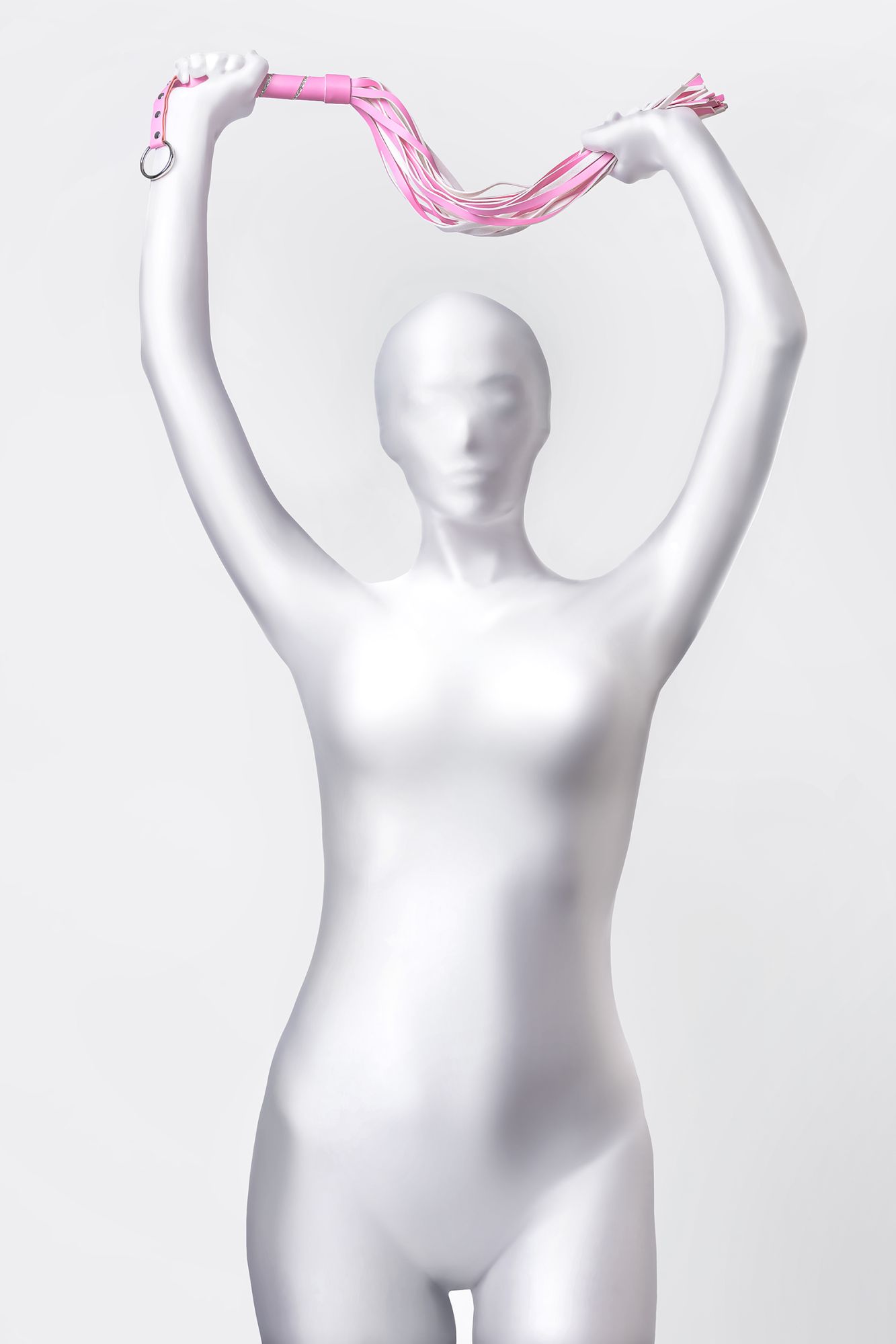 флоггер anonymo #0006, pu кожа, розовый, 64 см в Краснодаре