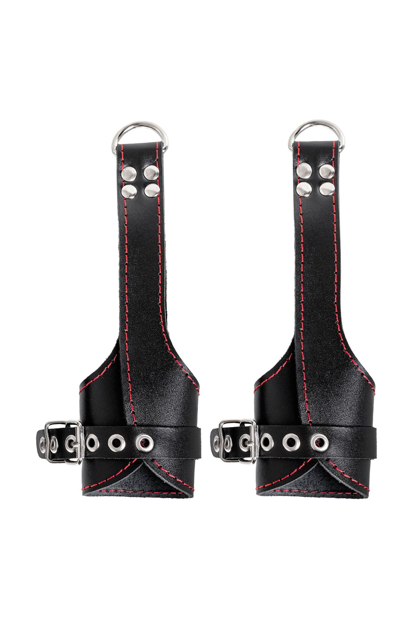 подвес pecado bdsm, «мягкий» с красной строчкой, натуральная кожа, чёрный в Краснодаре