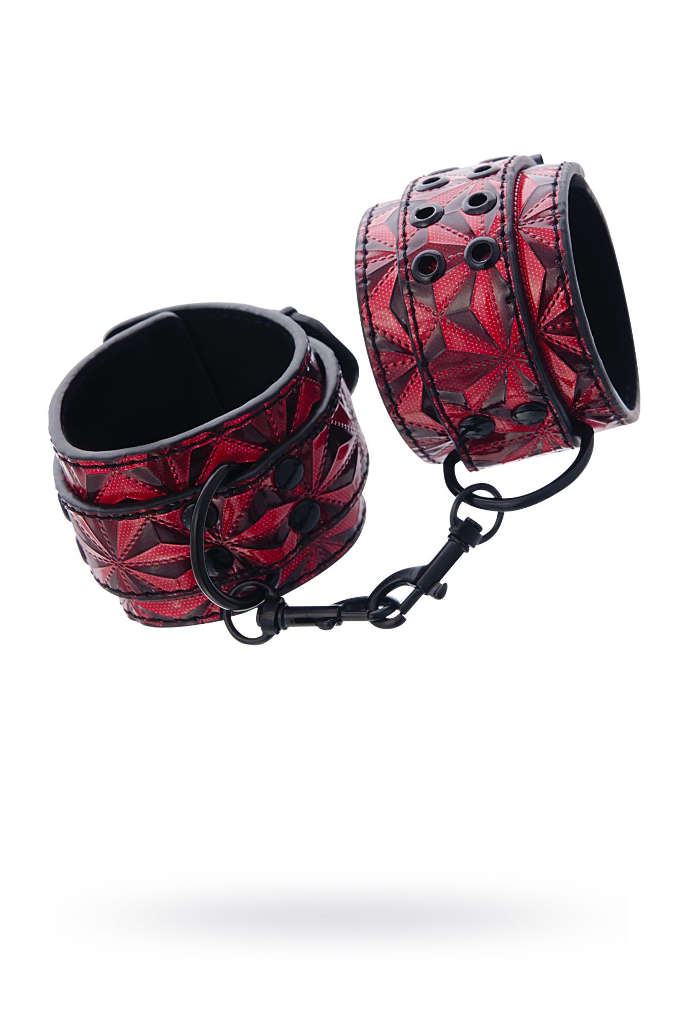 оковы toyfa theatre из материала с 3d эффектом, красные, 27 см в Краснодаре