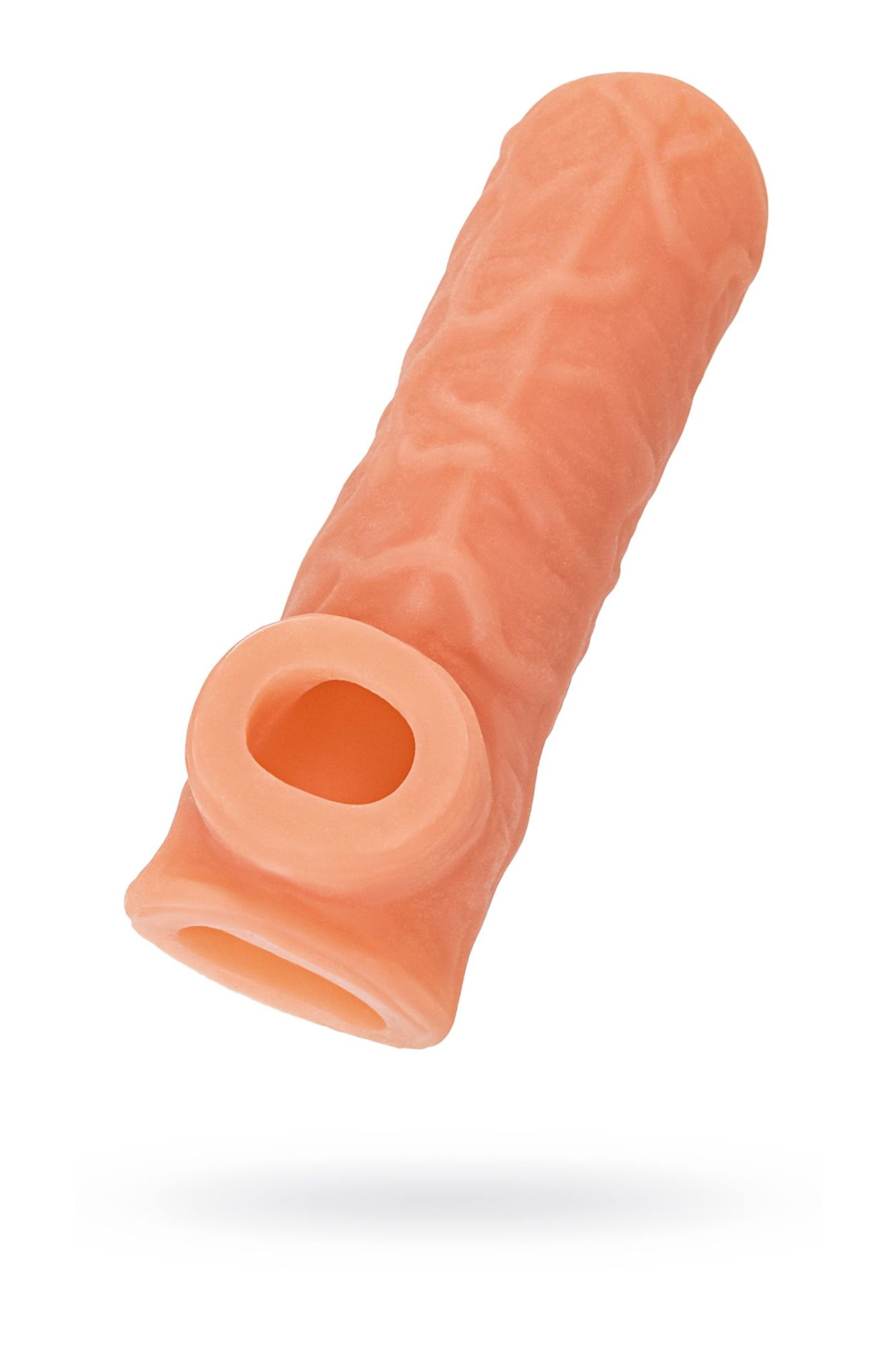 насадка kokos реалистичная с дополнительной стимуляцией, tpe, телесная, 14 см в Краснодаре