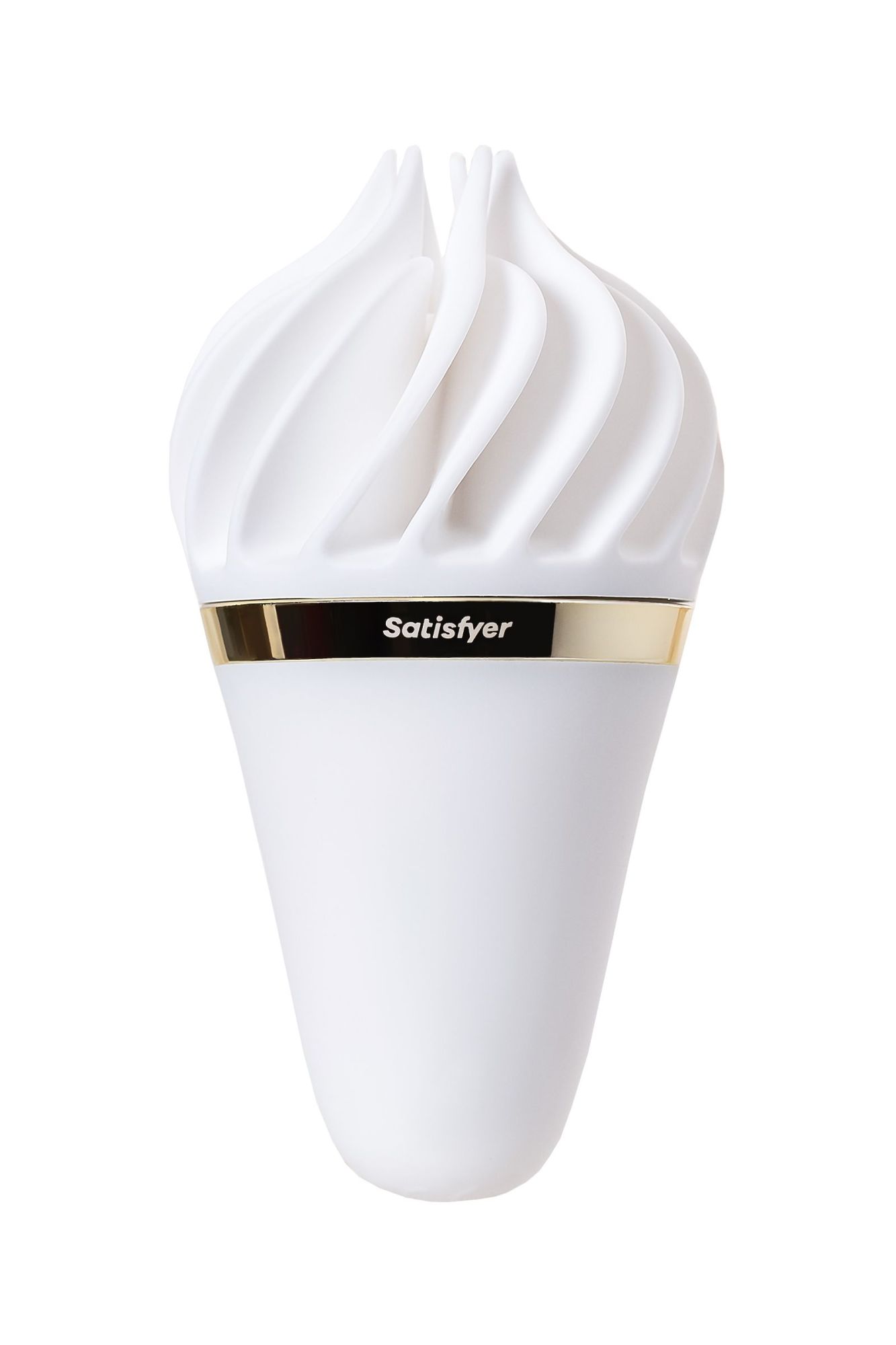 вибромассажер satisfyer layons sweet treat, силикон, белый, 10,4 см. в Краснодаре