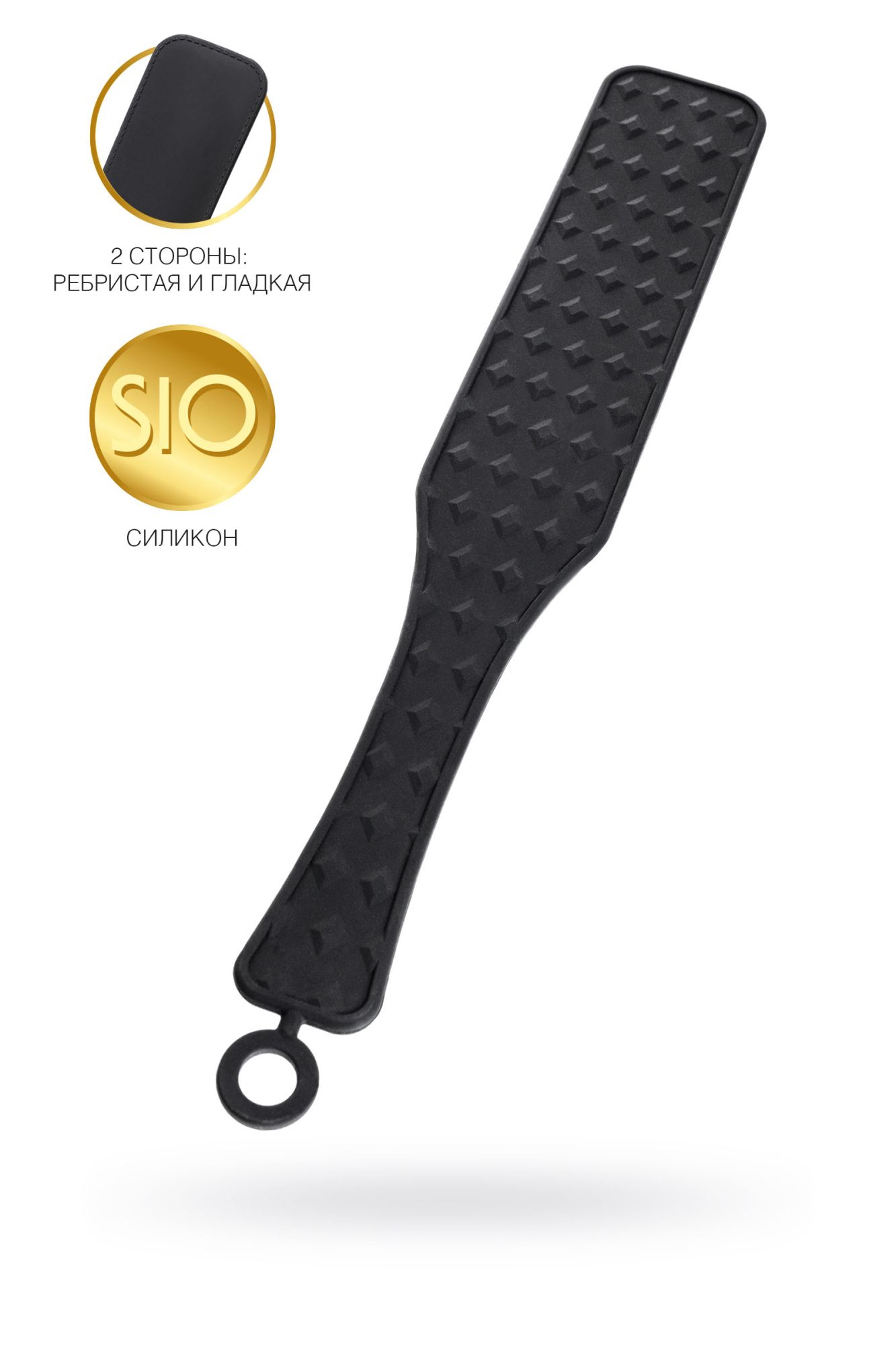 шлепалка toyfa theatre, силикон, черная, 37,5 см в Краснодаре