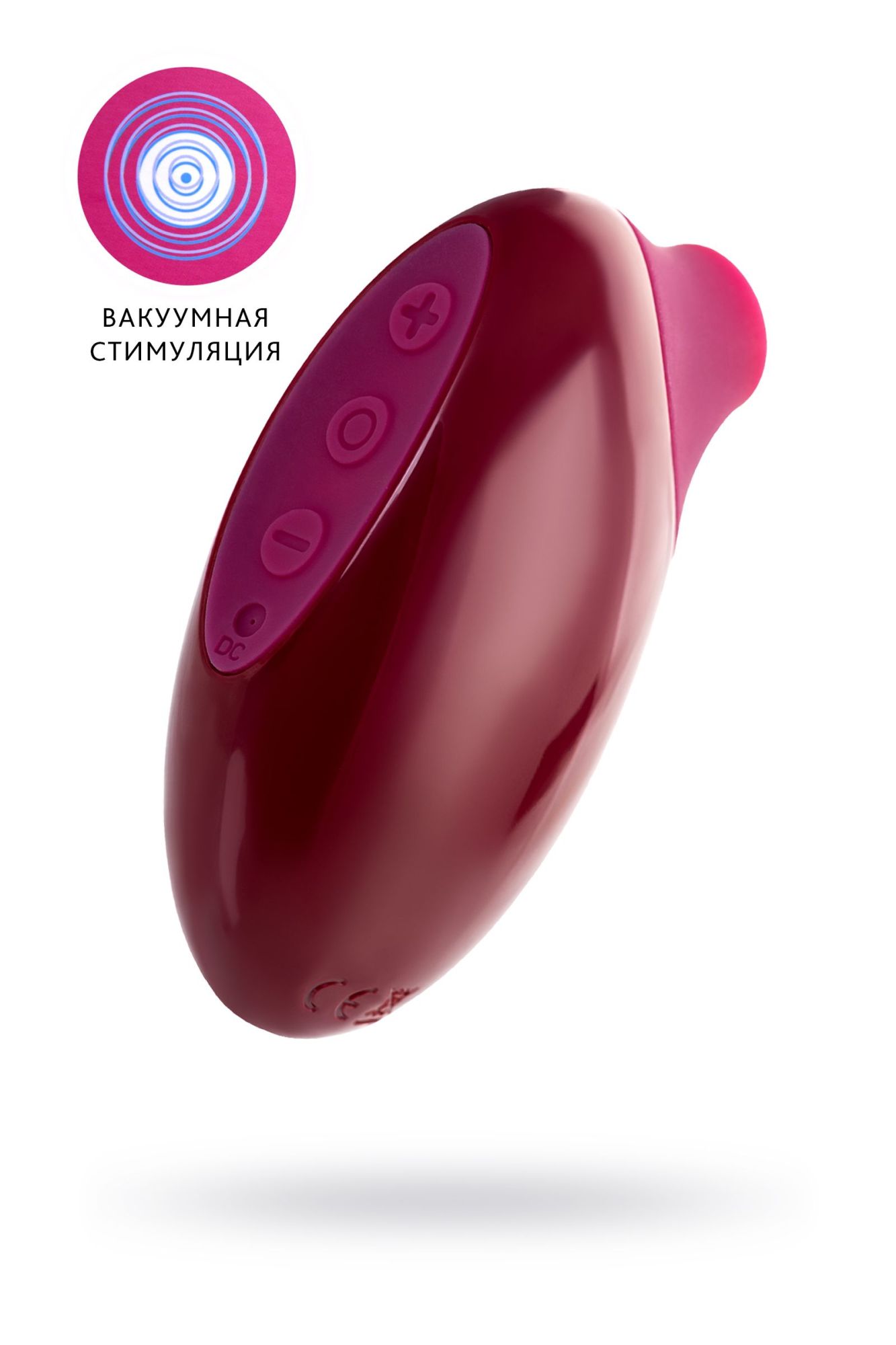 вакуумный стимулятор клитора toyfa a-toys myrty, бордовый, 9,8 см в Краснодаре