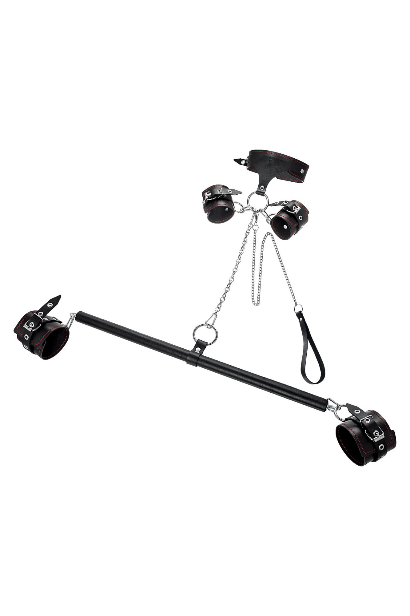 бондажный набор pecado bdsm, 3 точки фиксации, большая распорка, оковы, наручники, ошейник с кольцом в Краснодаре