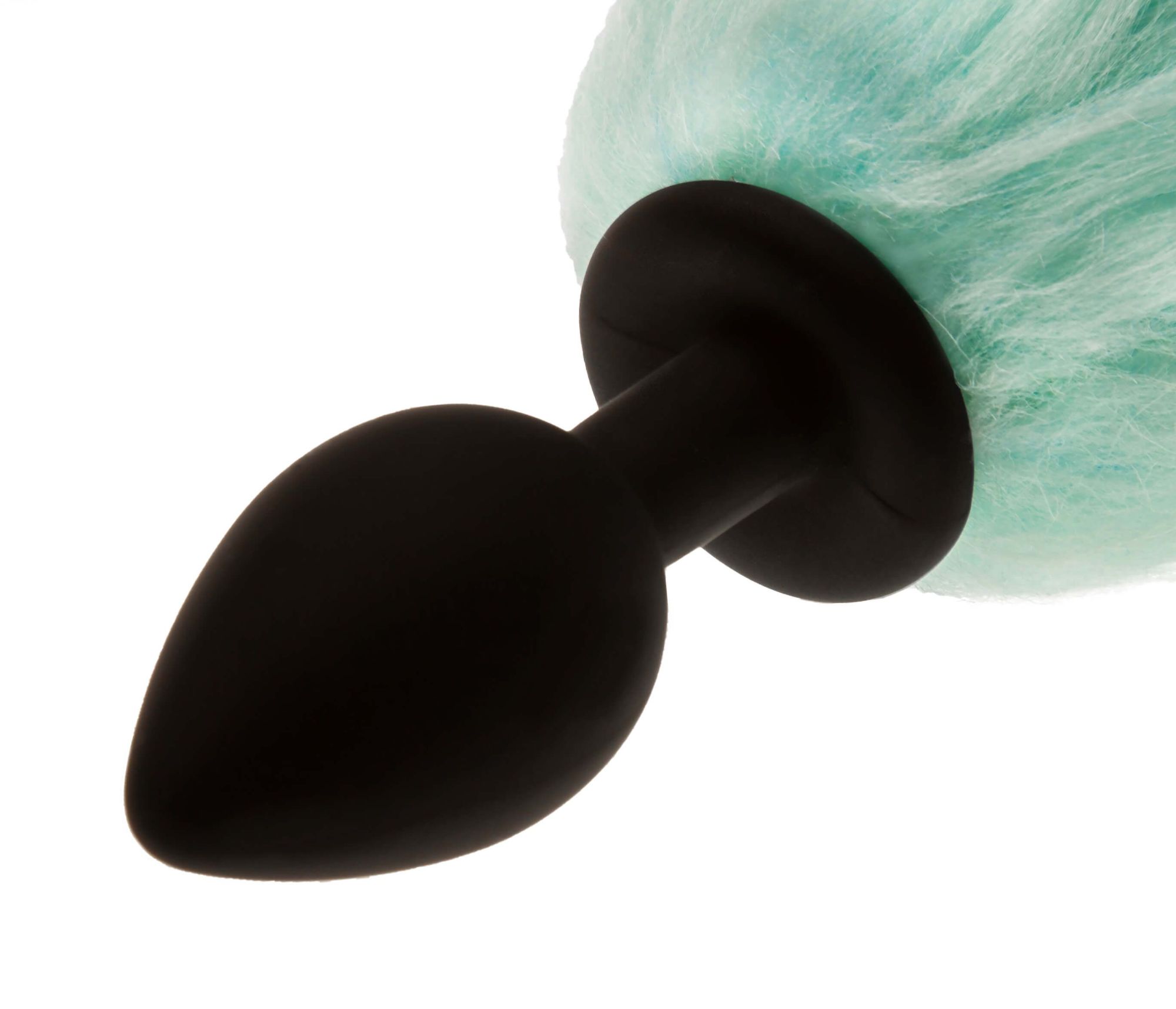 led пробка с длинным хвостом силиконовая, бирюзовая в Краснодаре