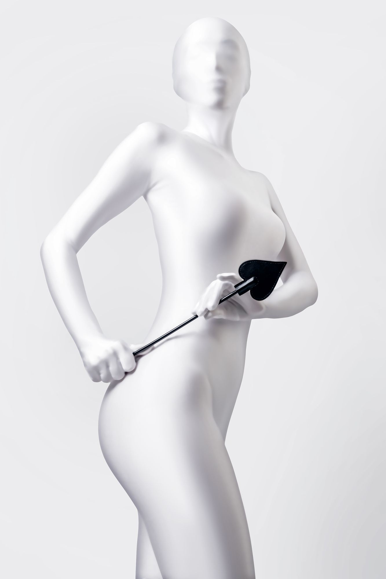 стек anonymo #0007, pu кожа, черный, 36 см в Краснодаре