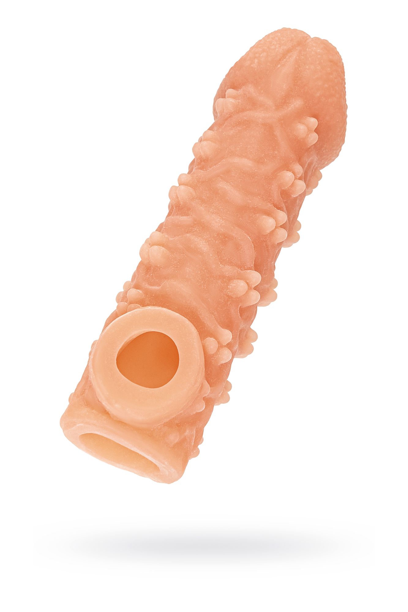 насадка kokos реалистичная с дополнительной стимуляцией, tpe, телесная, 13,8 см в Краснодаре