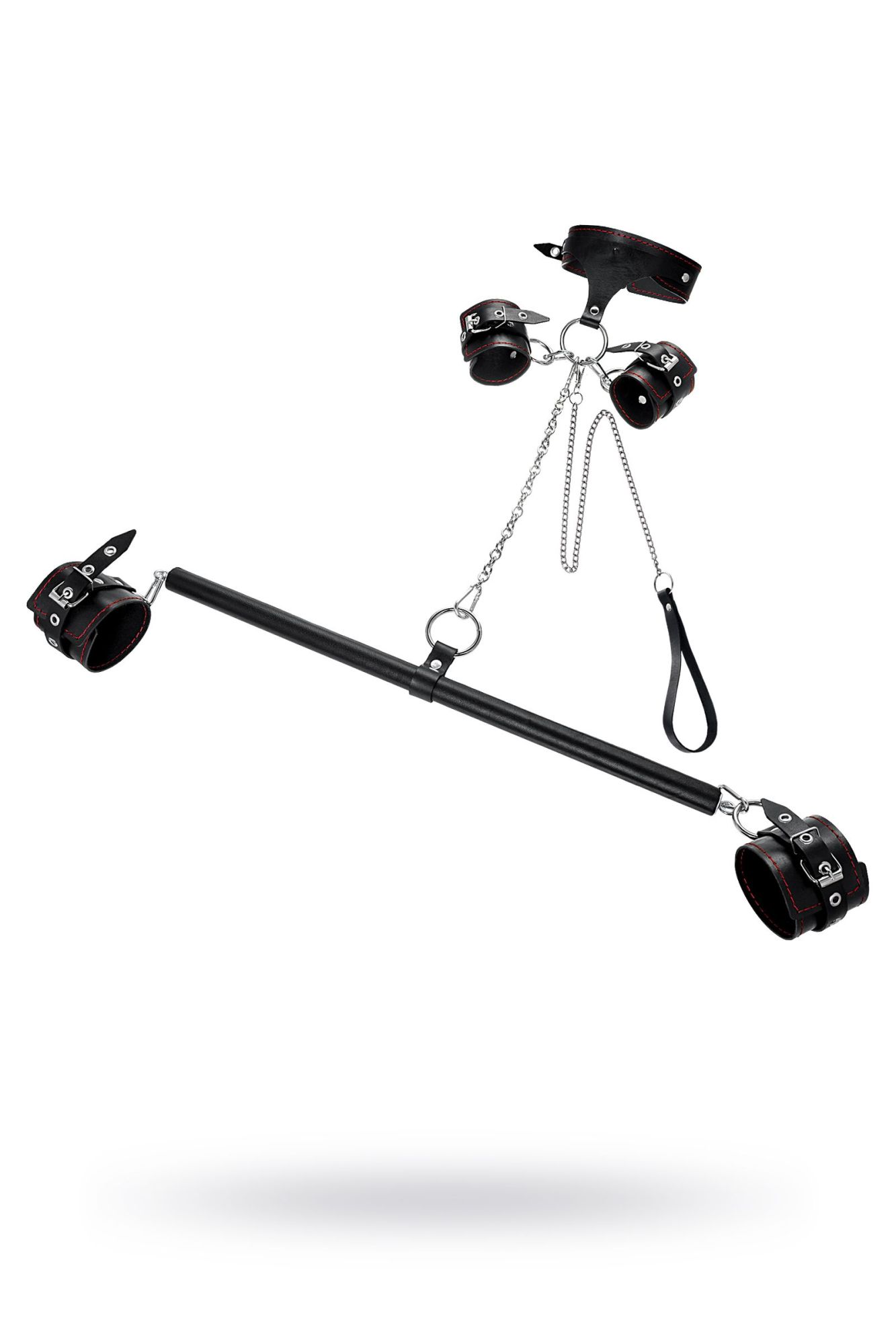 бондажный набор pecado bdsm, 3 точки фиксации, большая распорка, оковы, наручники, ошейник с кольцом в Краснодаре