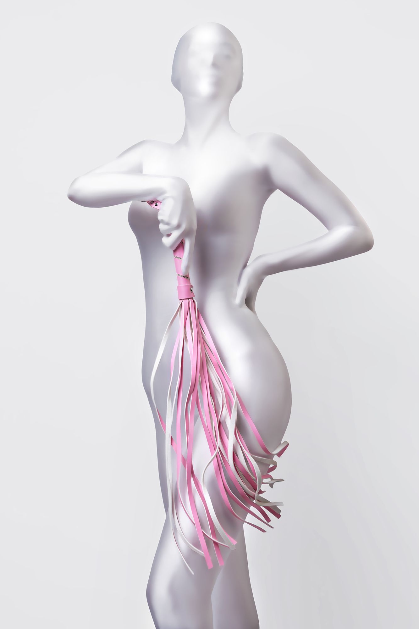 флоггер anonymo #0006, pu кожа, розовый, 64 см в Краснодаре