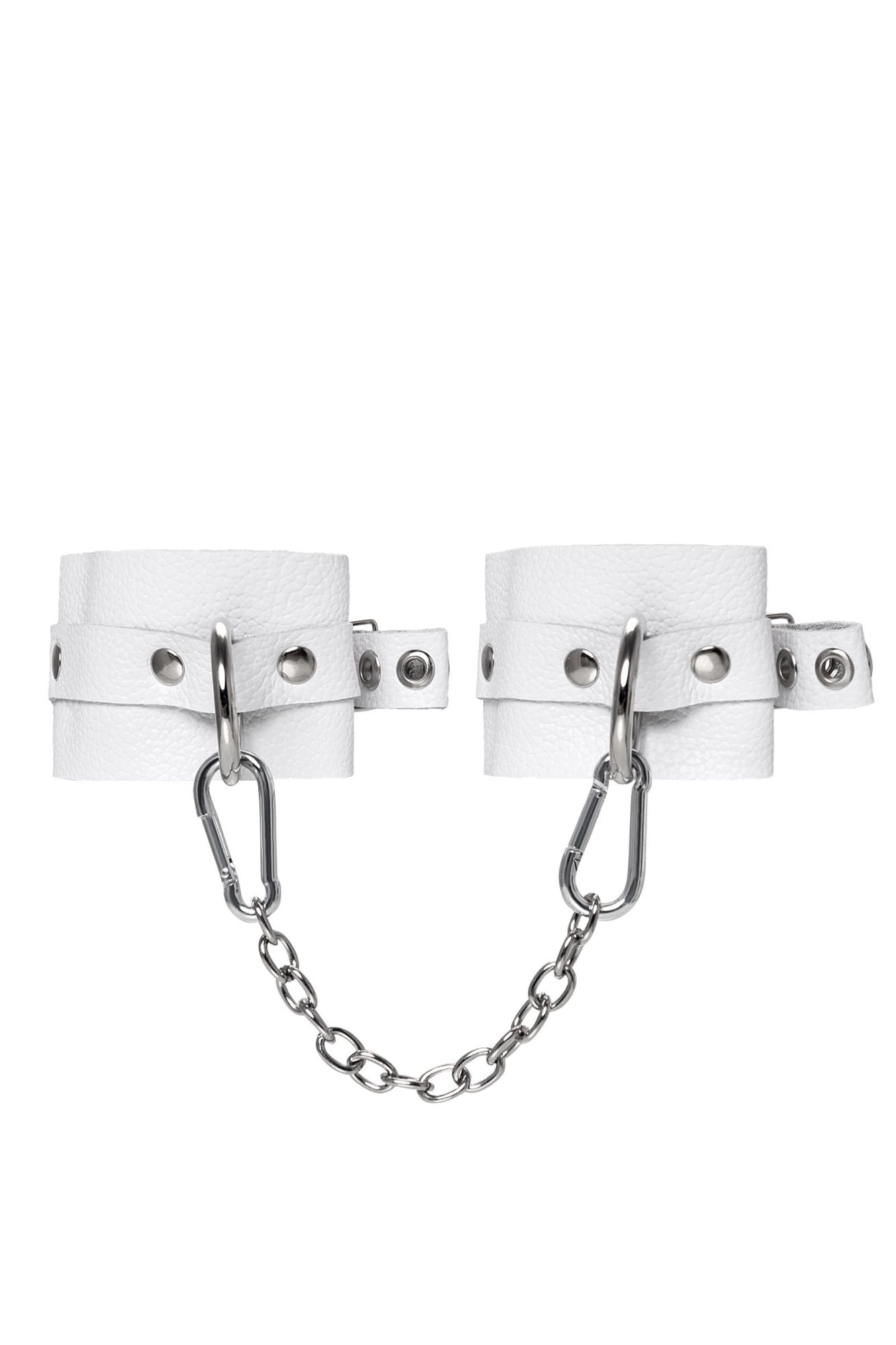 оковы pecado bdsm, мягкие с люверсами, натуральная кожа, белые в Краснодаре