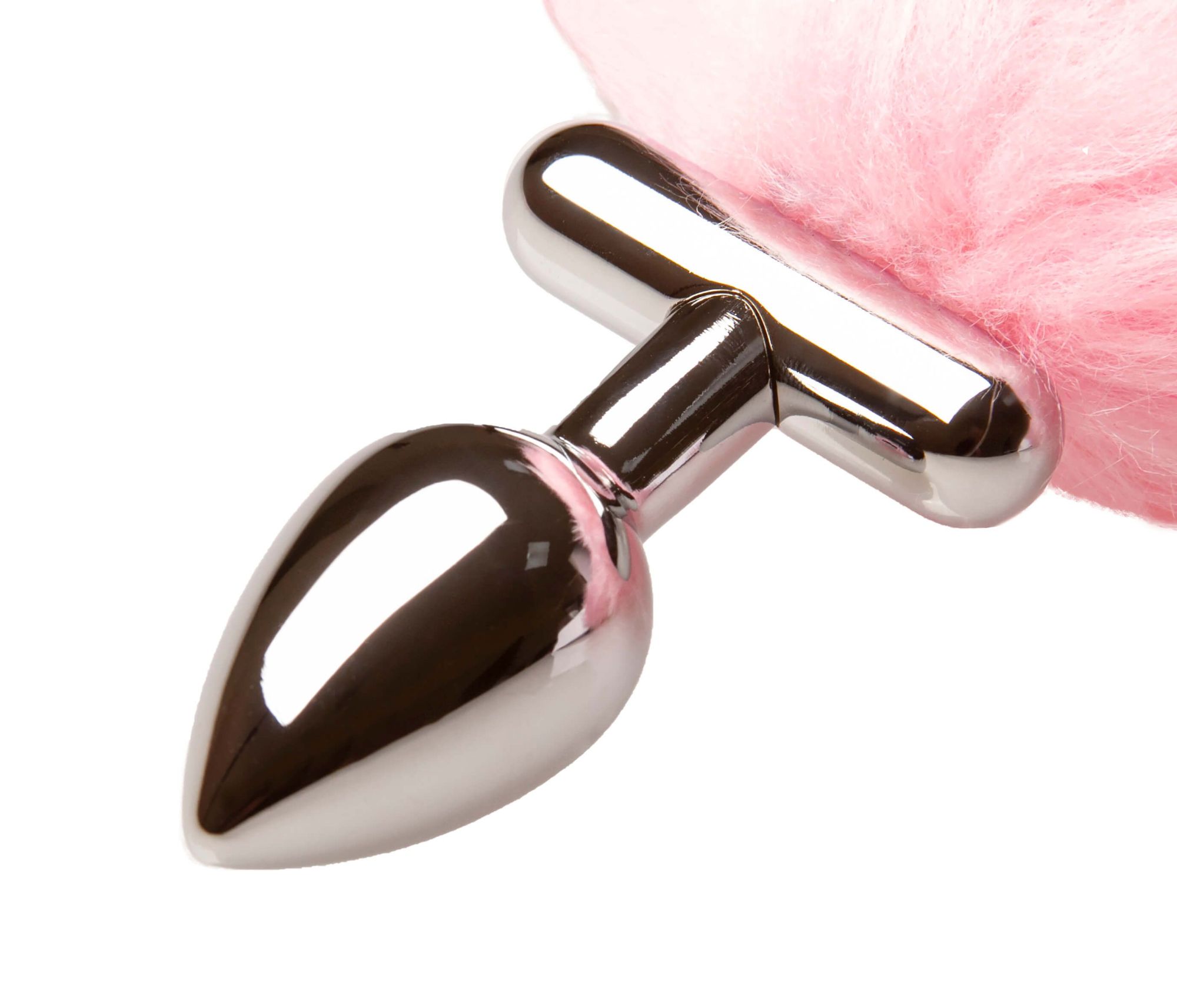 led пробка c длинным хвостом металлическая, розовая в Краснодаре