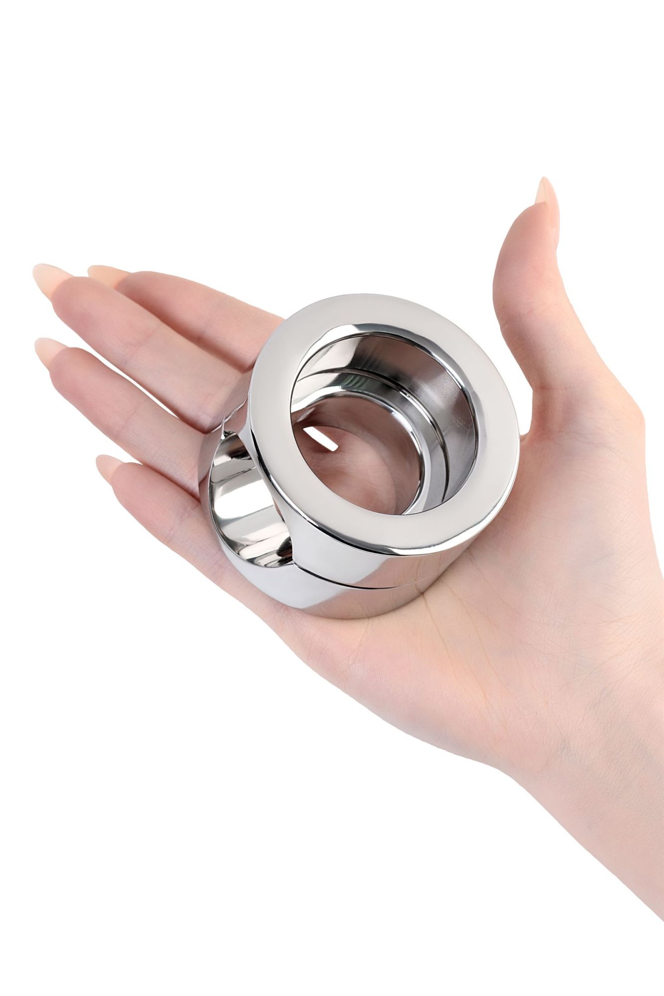 утяжелитель на пенис и мошонку toyfa metal, серебряный в Краснодаре