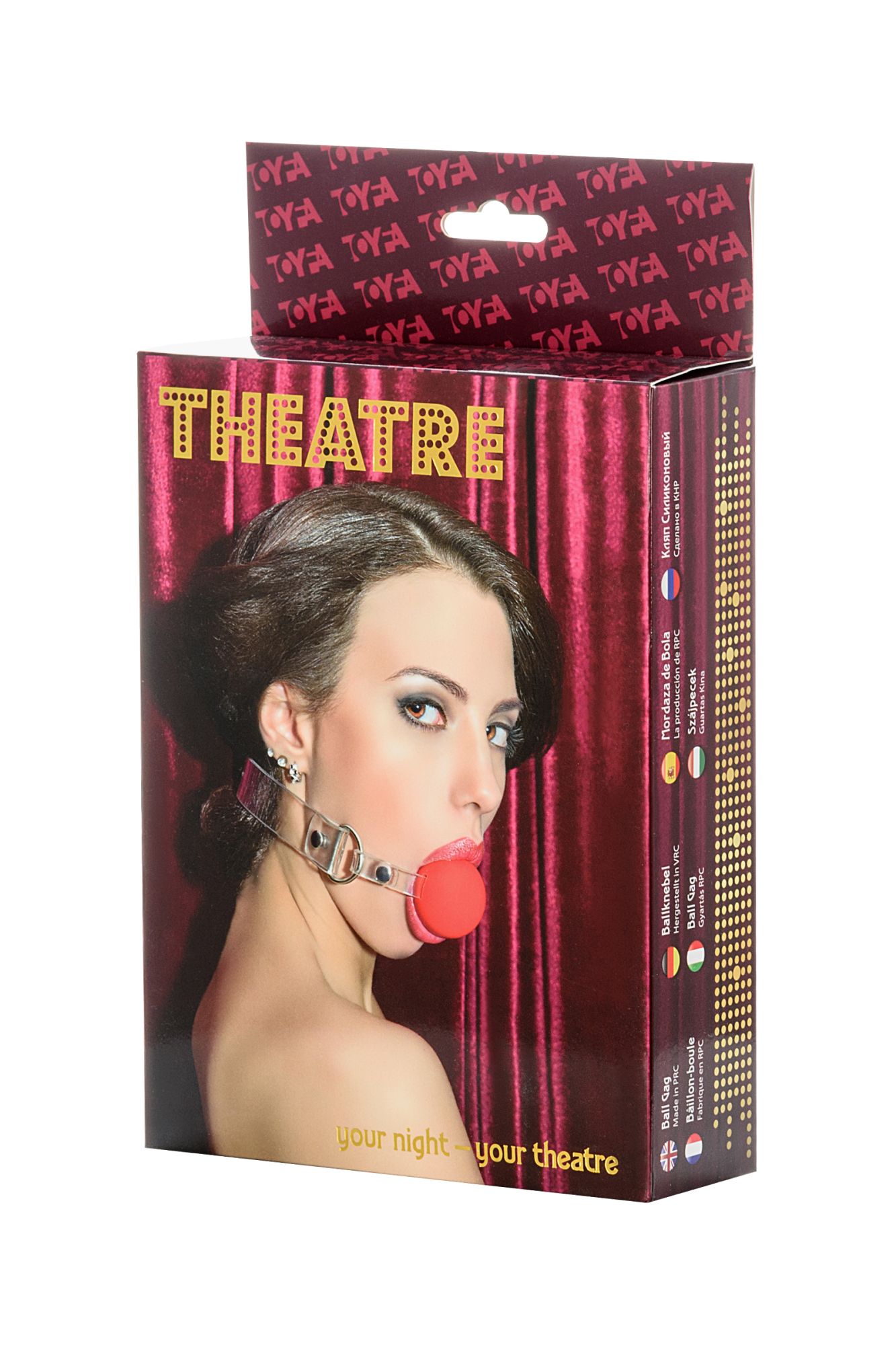 кляп toyfa theatre, силикон, красный в Краснодаре